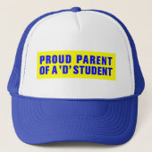 PROUD-OUDER VAN EEN D-STUDENT TRUCKER PET (Voorkant)