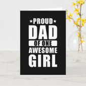 Proud pa A Daughter Kaart (Gele Bloem)