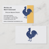 Proud Paarse Rooster Visitekaartje (Voorkant / Achterkant)