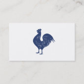 Proud Paarse Rooster Visitekaartje (Achterkant)