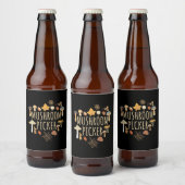 Proud paddenstoel Picker Bier Etiket (Flessen)