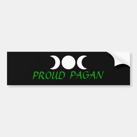 Proud Pagan Bumpersticker (Voorkant)