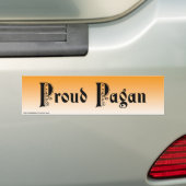 PROUD PAGAN-bumpersticker Bumpersticker (Op auto)