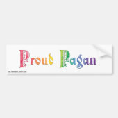 PROUD PAGAN Rainbow-Bumpersticker Bumpersticker (Voorkant)
