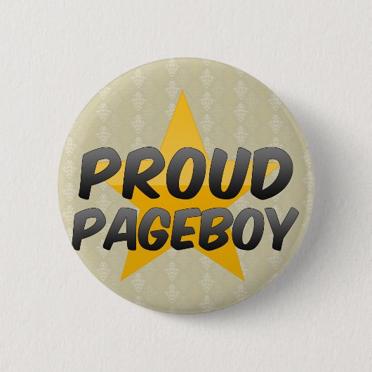 Proud Pageboy Ronde Button 5,7 Cm (Voorkant)