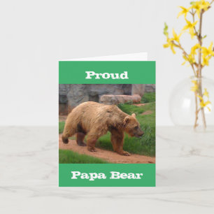 Proud Papa Beer Vaderdag Wenskaart Kaart