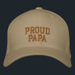 Proud Papa-Pet Geborduurde Pet<br><div class="desc">Proud Papa</div>