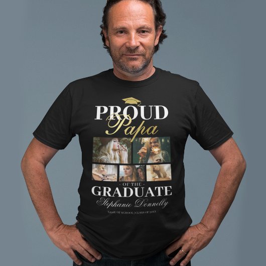 Proud Papa van de Afstuderen T-Shirt