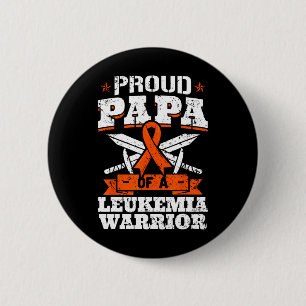 Proud Papa van een leukemiekwachter Ronde Button 5,7 Cm
