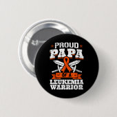 Proud Papa van een leukemiekwachter Ronde Button 5,7 Cm (Voorkant /achterkant)