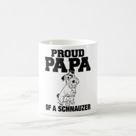 Proud Papa van een Schnauzer-Mok Koffiemok