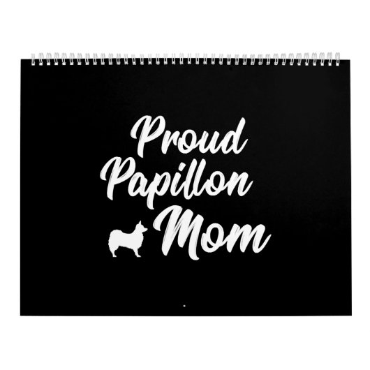 Proud Papillon Dog Owner Mom Mother Gift Kalender (Hoes)