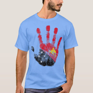 Proud Papua New Guinea Heritage Country Flag Power T-shirt