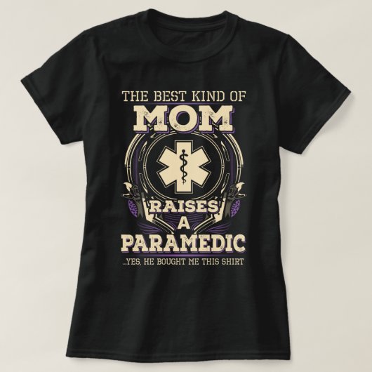 Proud Paramedic's moeder T-shirt (Design voorkant)