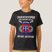 Proud Paratrooper Veteran-82nd Airborne Division T-shirt (Voorkant)