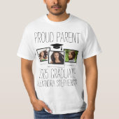Proud Parent 2023 Afstuderen Afstuderen Foto T-shirt (Voorkant)