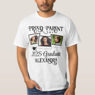 Proud Parent 2025 Afstuderen Afstuderen Foto T-shirt