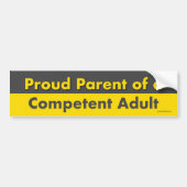 Proud Parent Bumpersticker (Voorkant)
