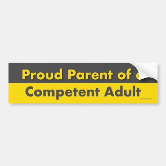 Proud Parent Bumpersticker (Voorkant)