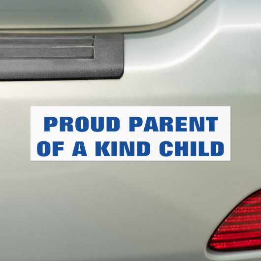 Proud Parent Bumpersticker (Op auto)