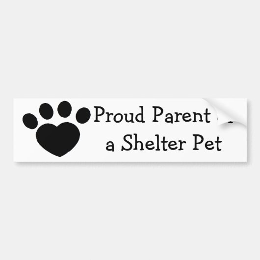 Proud Parent Bumpersticker (Voorkant)