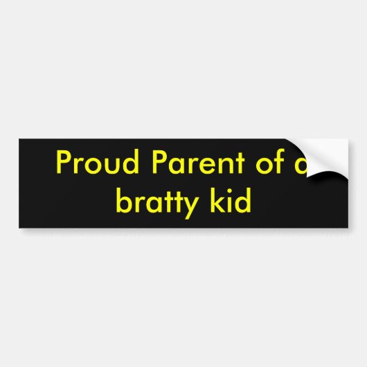 Proud Parent Bumpersticker (Voorkant)