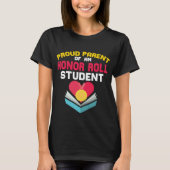 Proud Parent Honor Roll Student T-shirt Gift (Voorkant)