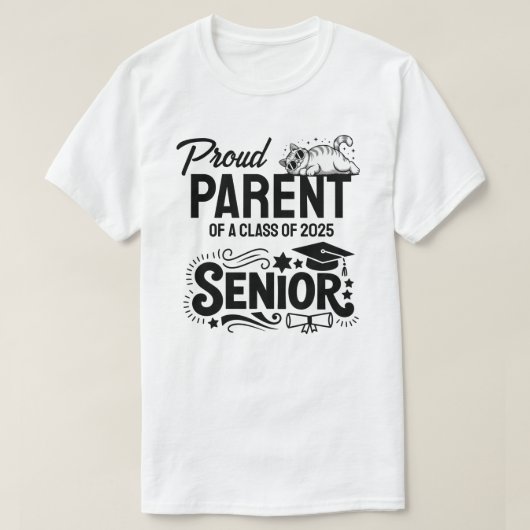 Proud Parent of a Class of 2025 Senior T-shirt (Design voorkant)