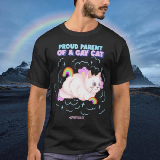 Proud Parent of a Gay Cat T-shirt