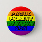 Proud Parent of a Gay Son Ronde Button 5,7 Cm (Voorkant)