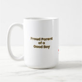 "Proud Parent of a Good Boy" Funny Dog Lover Coffe Koffiemok (Links)