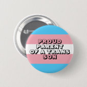 Proud Parent of a Trans Son Ronde Button 5,7 Cm (Voorkant /achterkant)