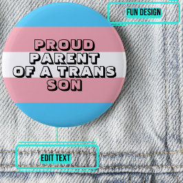 Proud Parent of a Trans Son Ronde Button 5,7 Cm