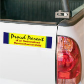 Proud Parent of Unsocialized Homeschooler Bumpersticker (Op Truck)