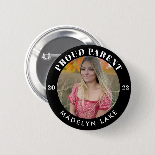 Proud Parent Photo 2022 Afstuderen Button (Voorkant /achterkant)