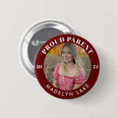 Proud Parent Photo 2022 Afstuderen Button (Voorkant /achterkant)
