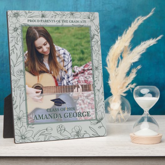 Proud Parents Graduation Photo Keepsake Fotoplaat (Zijkant)