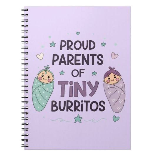 Proud Parents of Tiny Burritos Art Notitieboek (Voorkant)