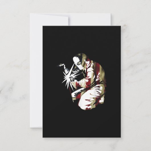 Proud Patriotic American Welder GIft Bedankkaart (Voorkant)