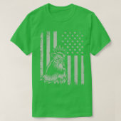Proud Patriotic Chicken Rooster Farmer Lover Ameri T-shirt (Design voorkant)