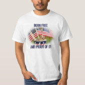 Proud Patriotic Chipmunk Chipmunk T-Shirt (Voorkant)