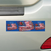 Proud Patriotic Farmer Flag Thunder_Cove Bumpersticker (Op auto)