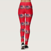 Proud Patriotic Farmer Flag Thunder_Cove Leggings (Achterkant)