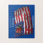 Proud Patriotic Farmer Flag Thunder_Cove Legpuzzel (Verticaal)