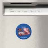 Proud Patriotic Farmer Flag Thunder_Cove Magneet (Insitu (Vaatwasser))
