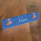 Proud Patriotic Farmer Flag Thunder_Cove Naambordje (Zijkant)