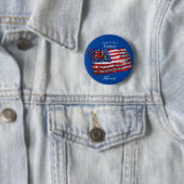 Proud Patriotic Farmer Flag Thunder_Cove Ronde Button 5,7 Cm (In situ)