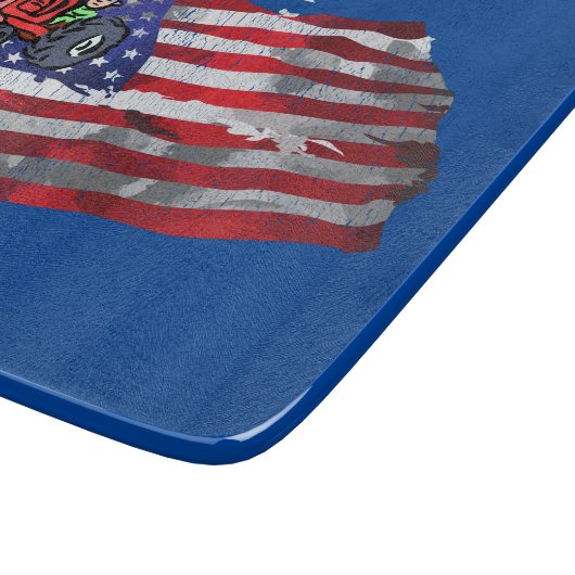 Proud Patriotic Farmer Flag Thunder_Cove Snijplank (Hoek)