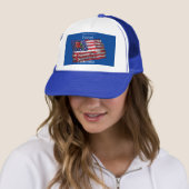Proud Patriotic Farmer Flag Thunder_Cove Trucker Pet (In situ)