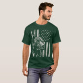 Proud Patriotic Pit Bull Owner Lover American Flag T-shirt (Voorkant volledig)